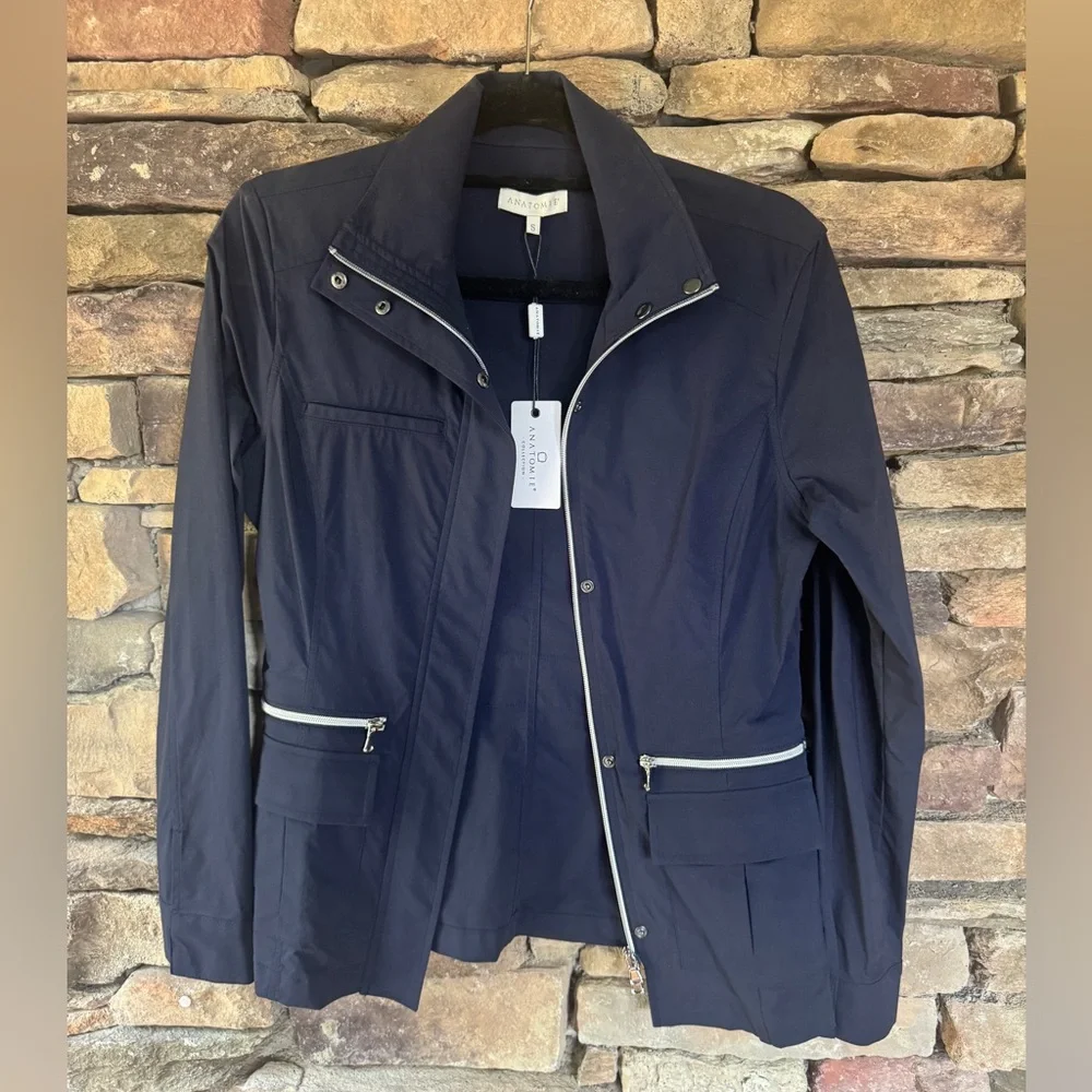 Anatomie Kenya Safari Jacket Navy Size Small NWT - Picture 3 of 13
